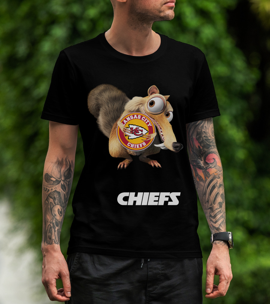 Kansas City Chiefs Mascot Logo With Character Chiefs T-Shirt