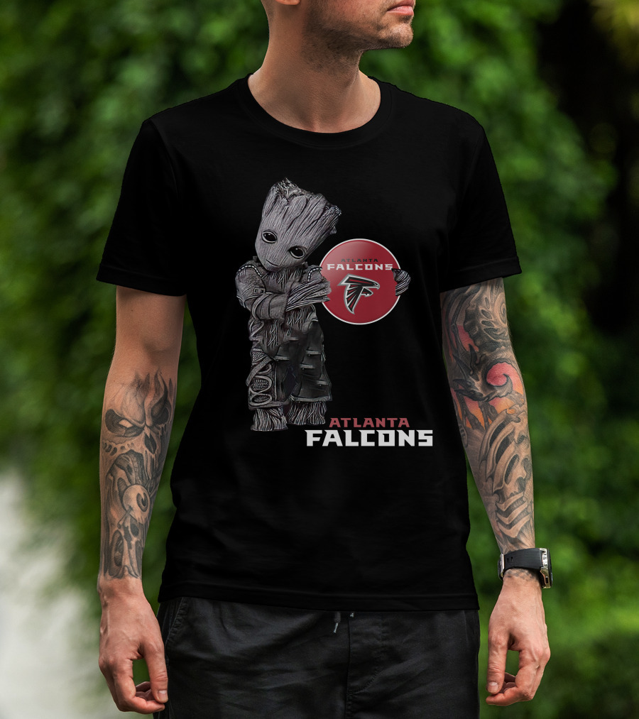 Atlanta Falcons Guardians Groot Crossover T-Shirt