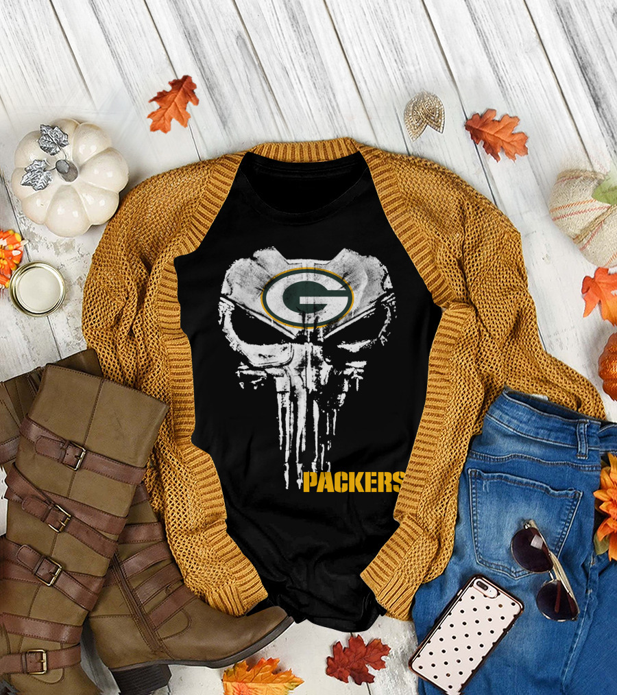Packers G Logo Skull T-Shirt