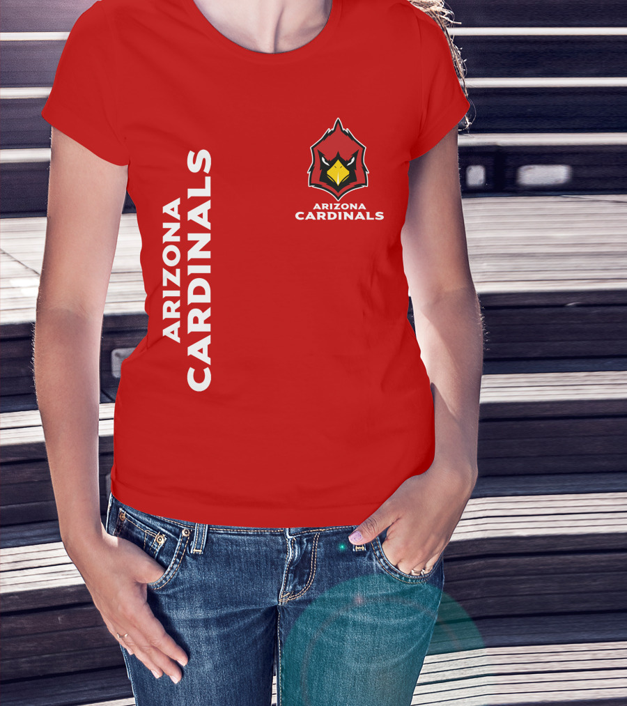 Arizona Cardinals Nfl Team Red Bold T-Shirt