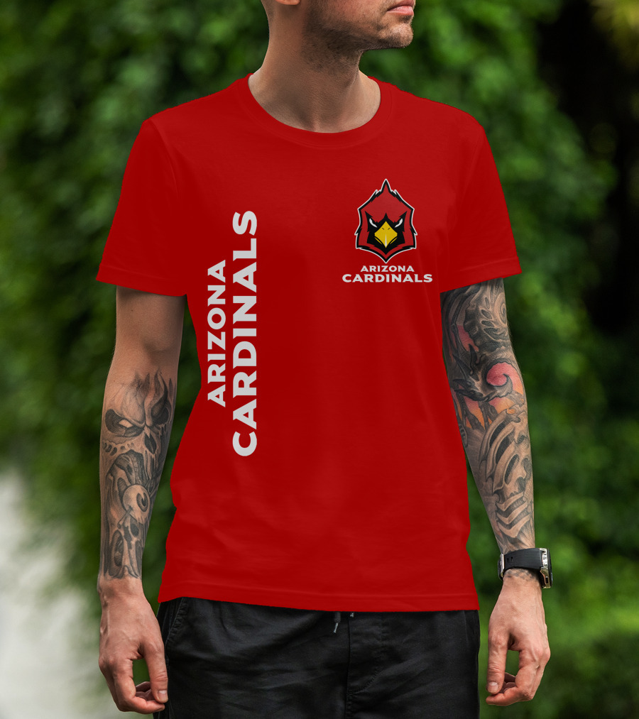 Arizona Cardinals Nfl Team Red Bold T-Shirt