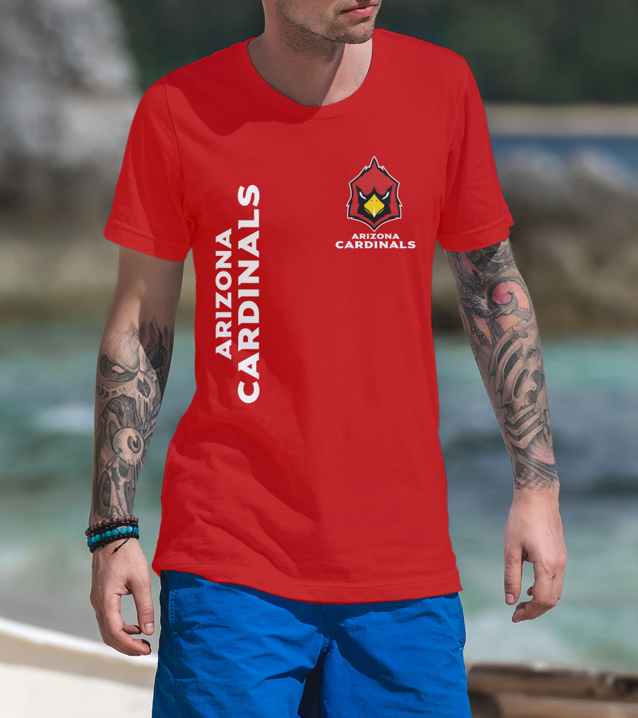 Arizona Cardinals Nfl Team Red Bold T-Shirt