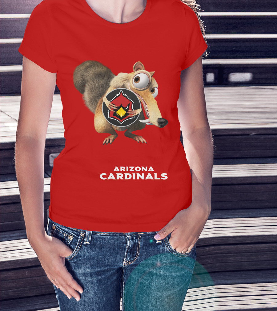 Arizona Cardinals Scrat Ice Age Collaboration T-Shirt