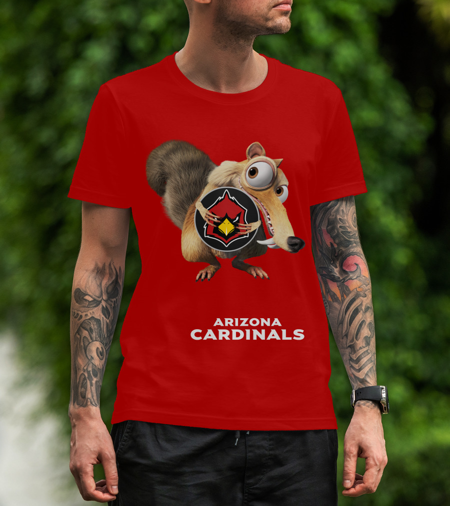 Arizona Cardinals Scrat Ice Age Collaboration T-Shirt