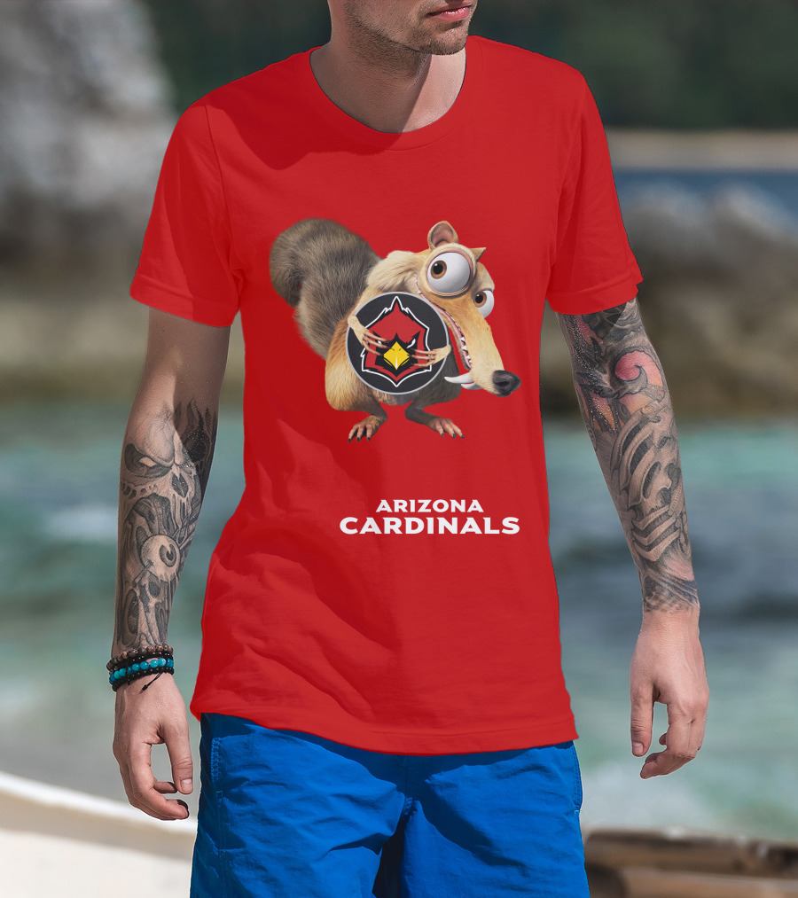 Arizona Cardinals Scrat Ice Age Collaboration T-Shirt