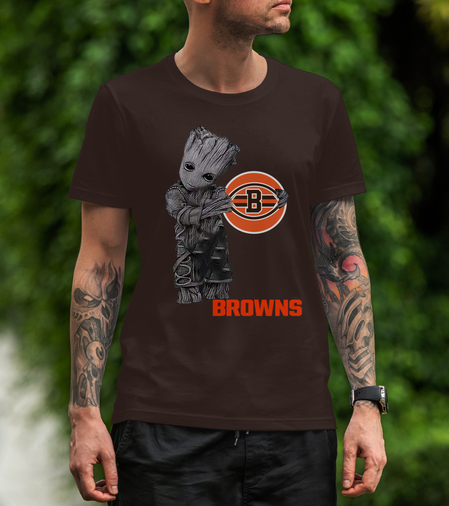 Browns Groot Meets Football Team Spirit T-Shirt