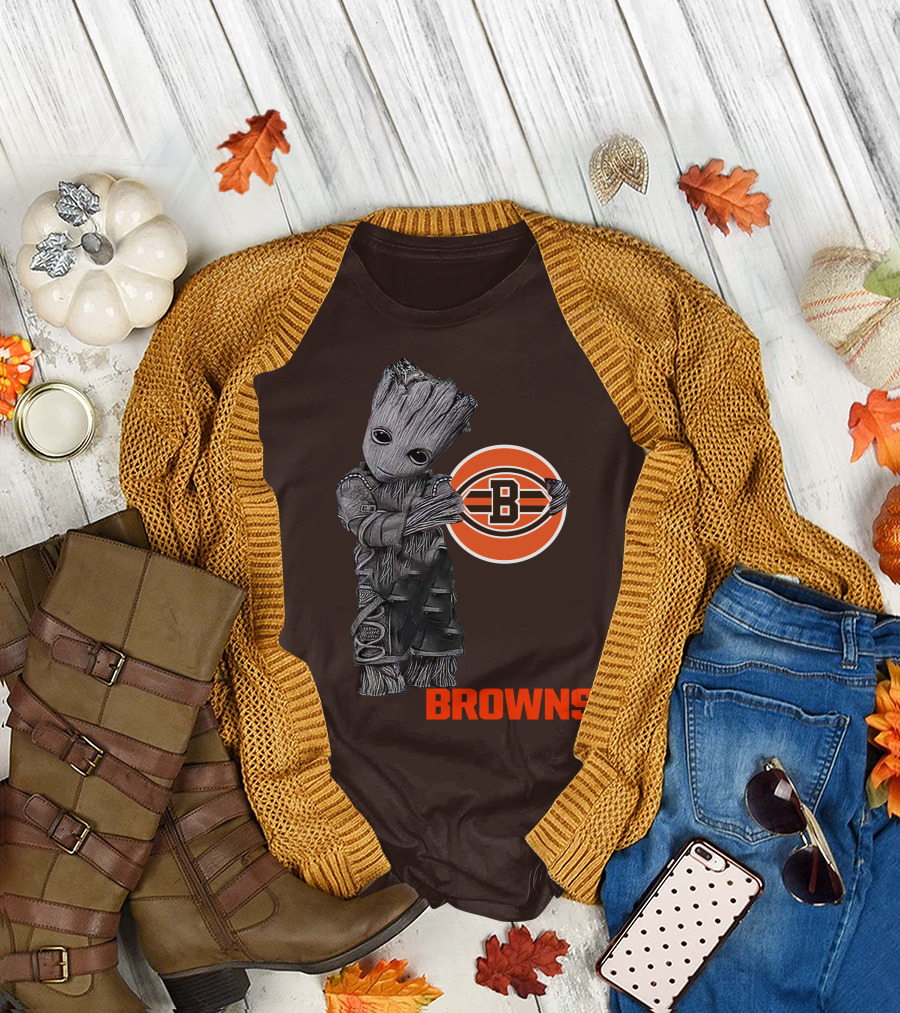 Browns Groot Meets Football Team Spirit T-Shirt