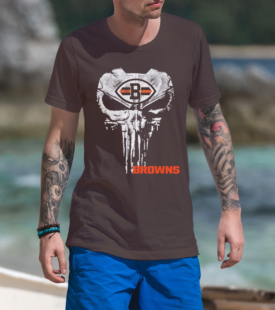 Browns Skull Logo B T-Shirt