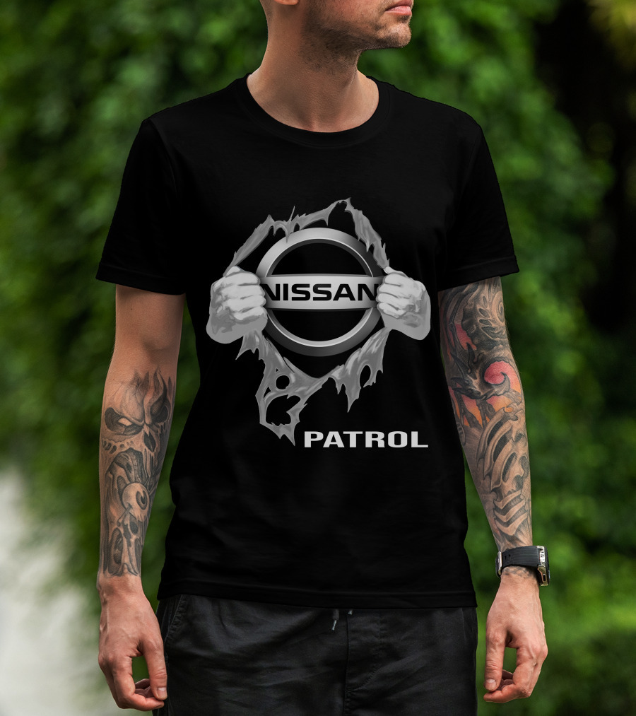 Nissan Patrol Logo Tearing Through T-Shirt