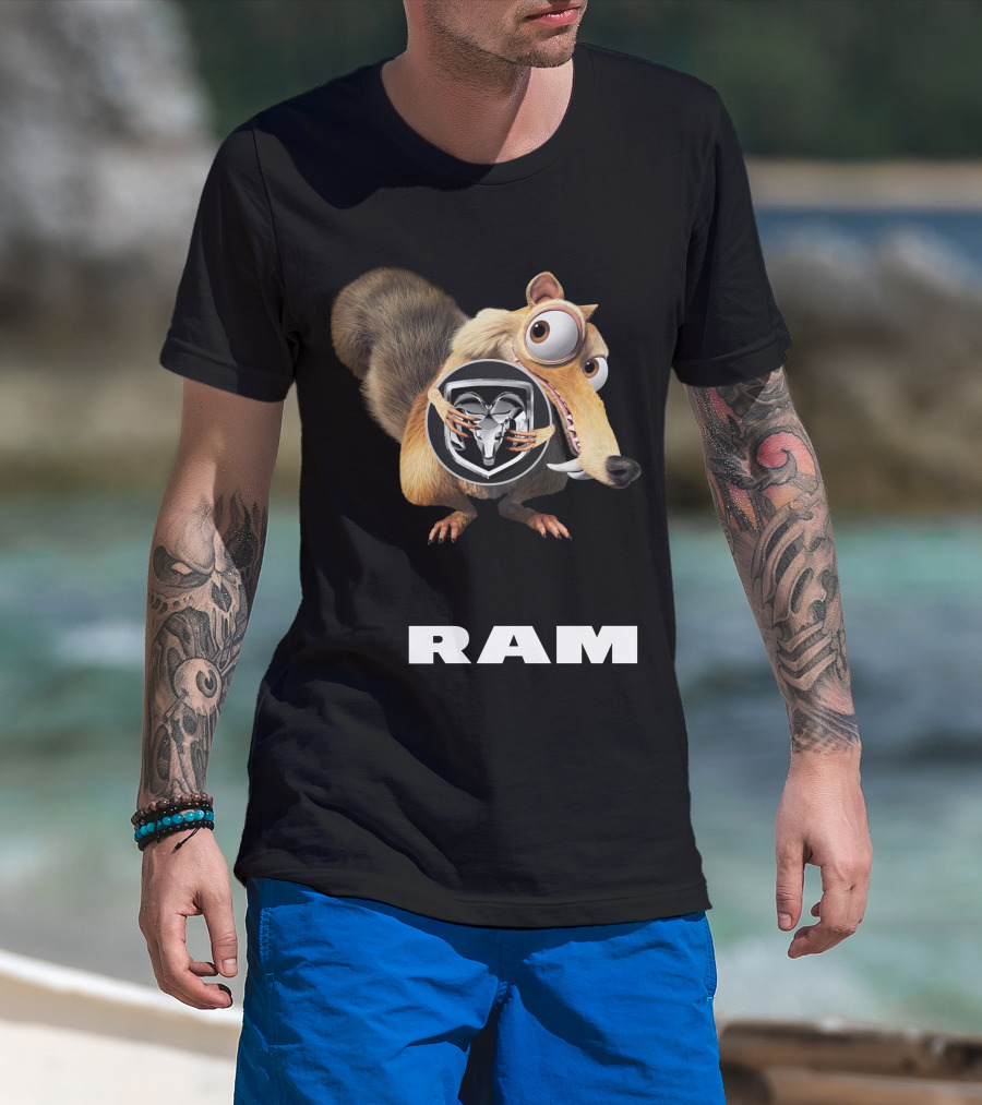 Scrat Ice Age Ram Logo T-Shirt