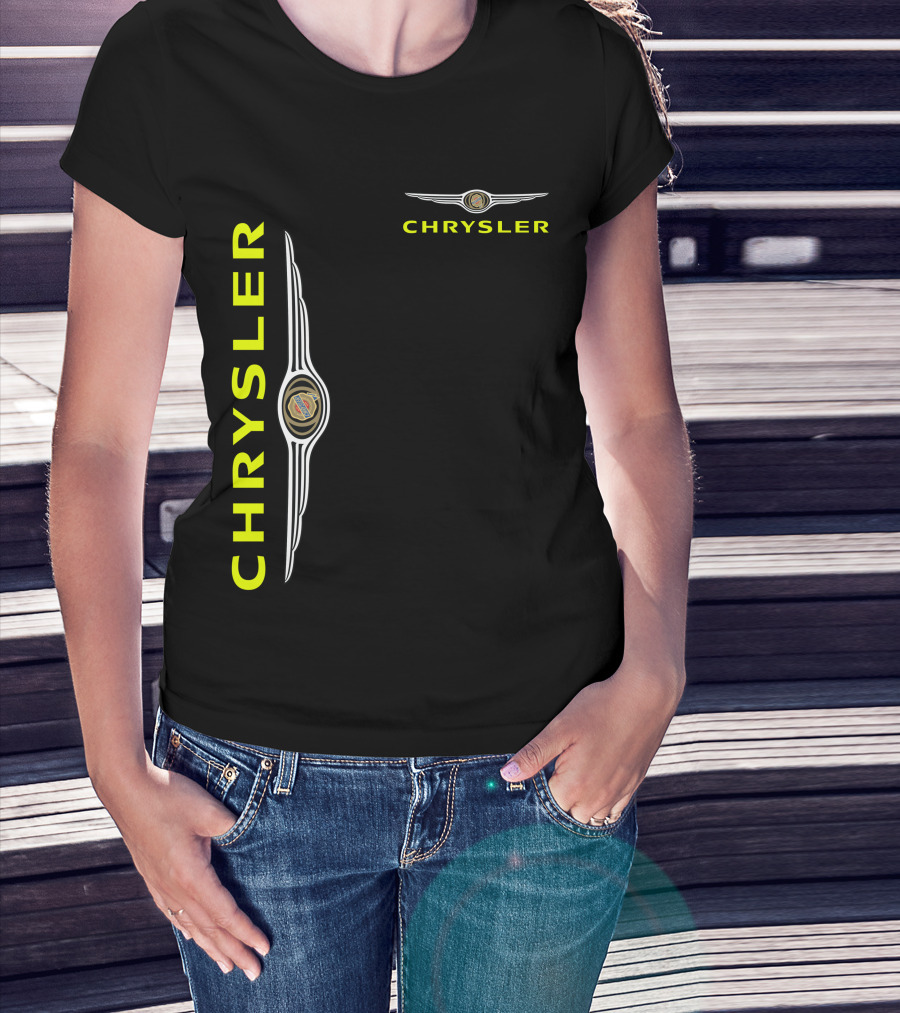 Chrysler Winged Emblem Vertical And Horizontal T-Shirt