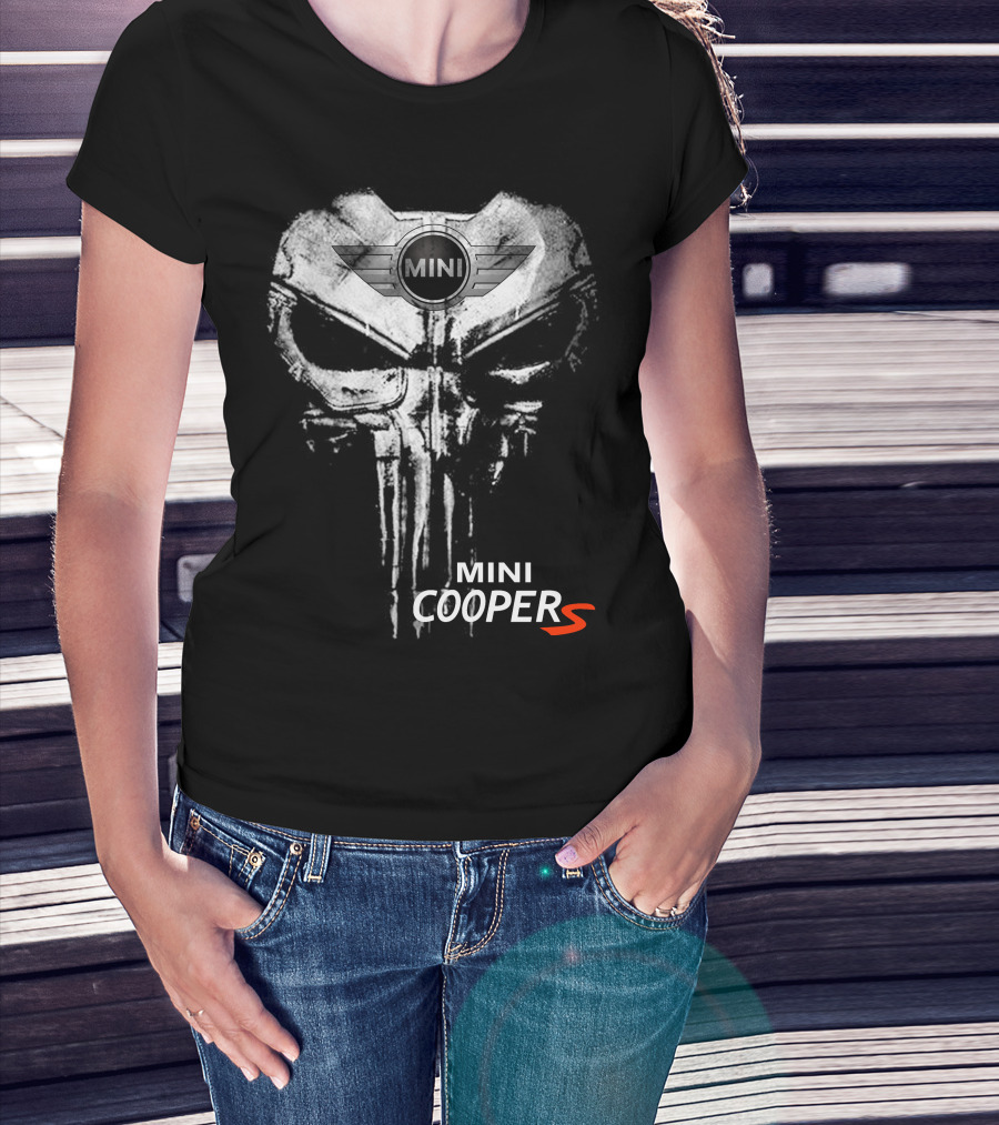 Mini Cooper S Punisher Skull T-Shirt