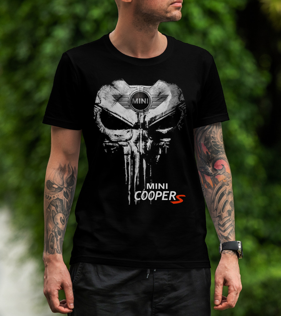 Mini Cooper S Punisher Skull T-Shirt