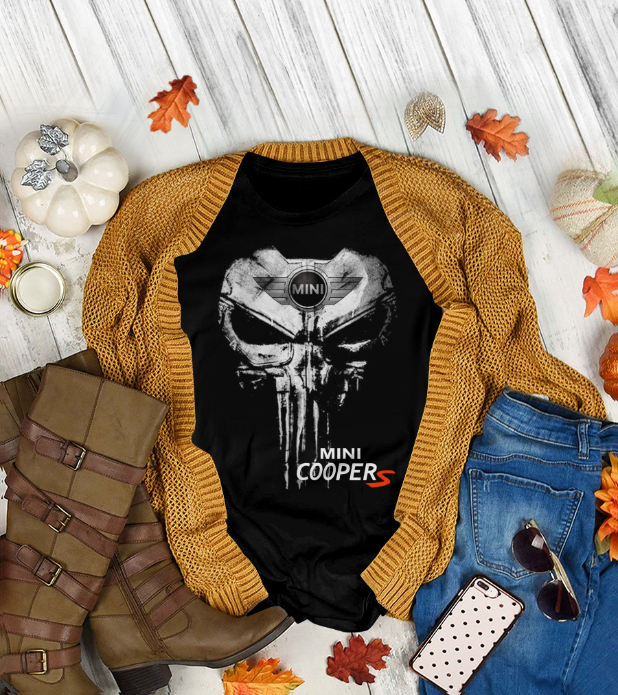 Mini Cooper S Punisher Skull T-Shirt