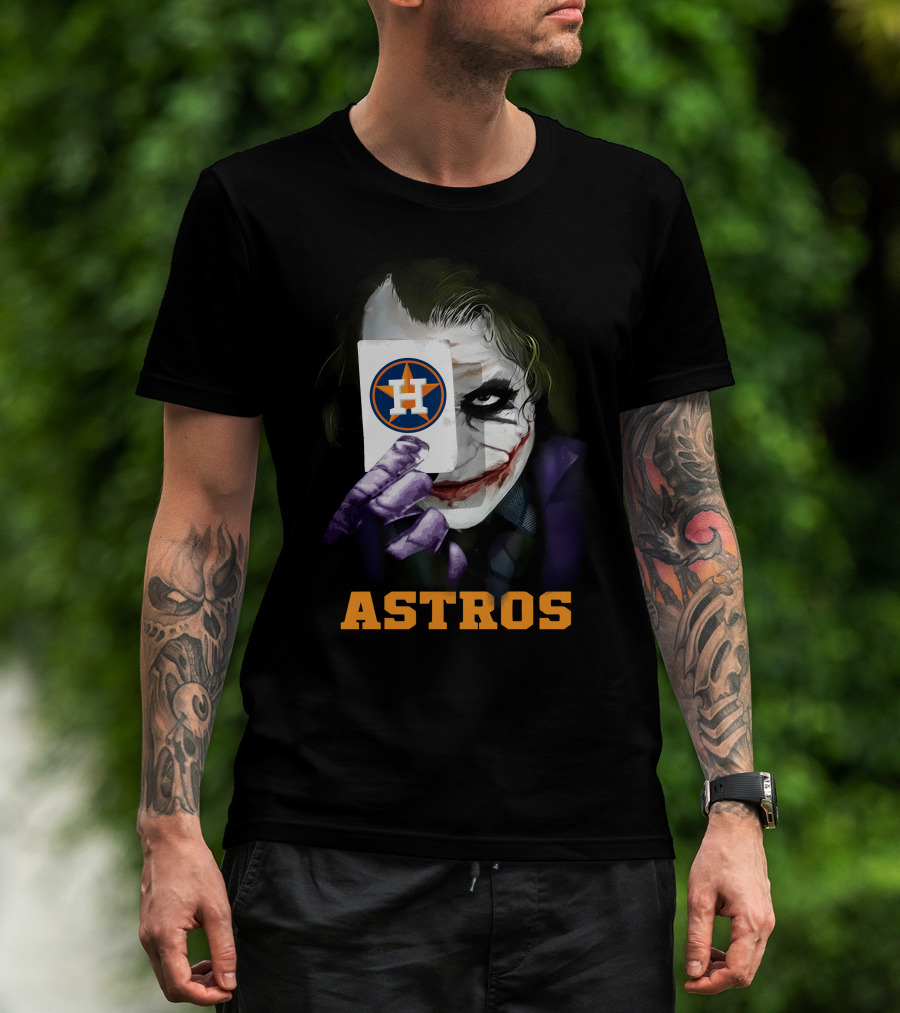 Astros Joker Houston Baseball Card T-Shirt