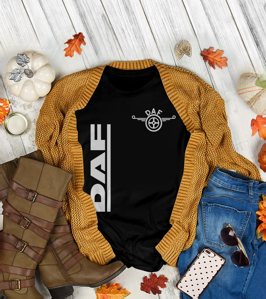 Daf Steering Wheel Emblem With Vertical T-Shirt