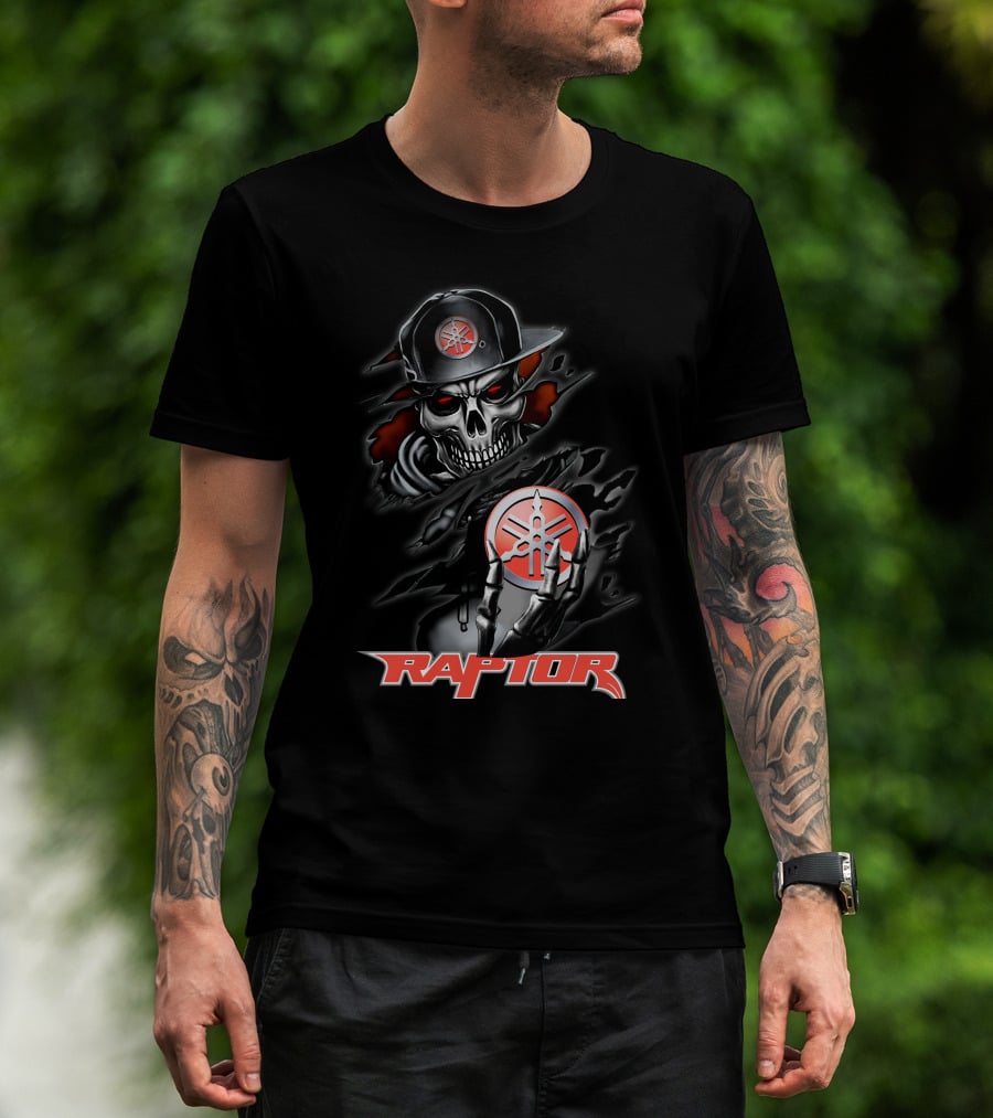Raptor14 Yamaha Skull And Hat T-Shirt