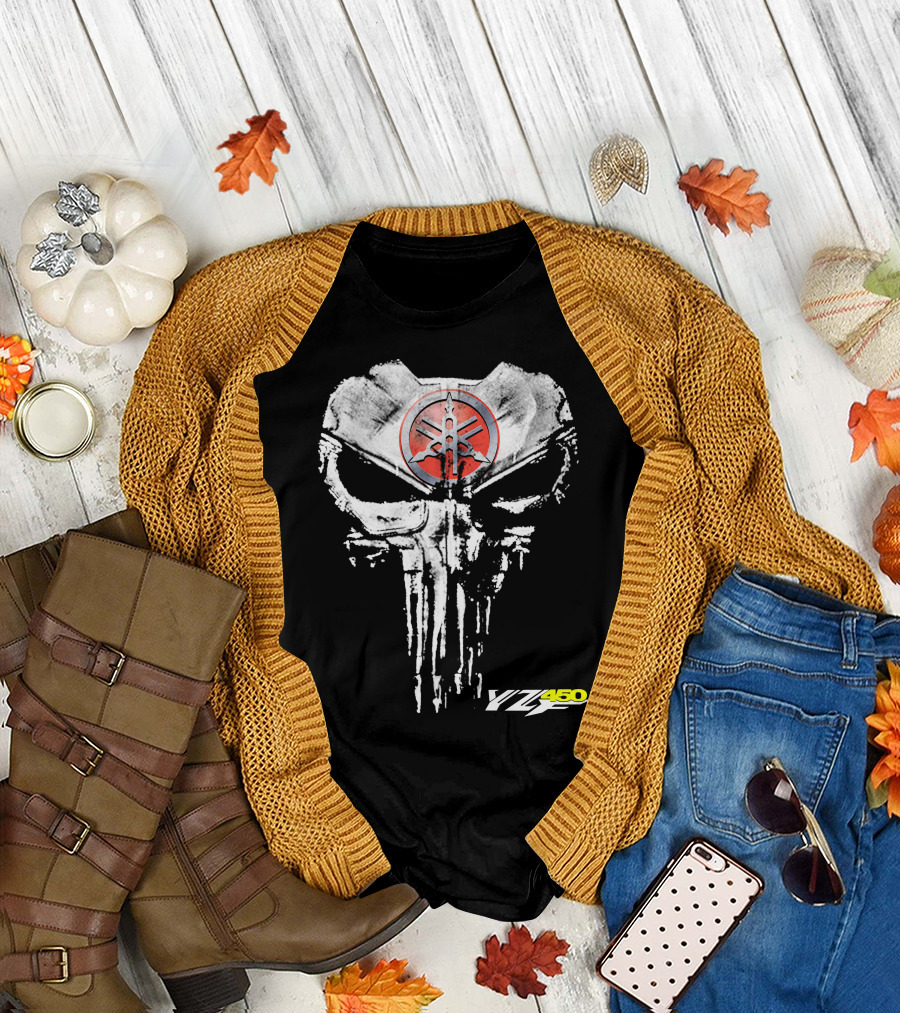 Yamaha Yfz450 Skull T-Shirt