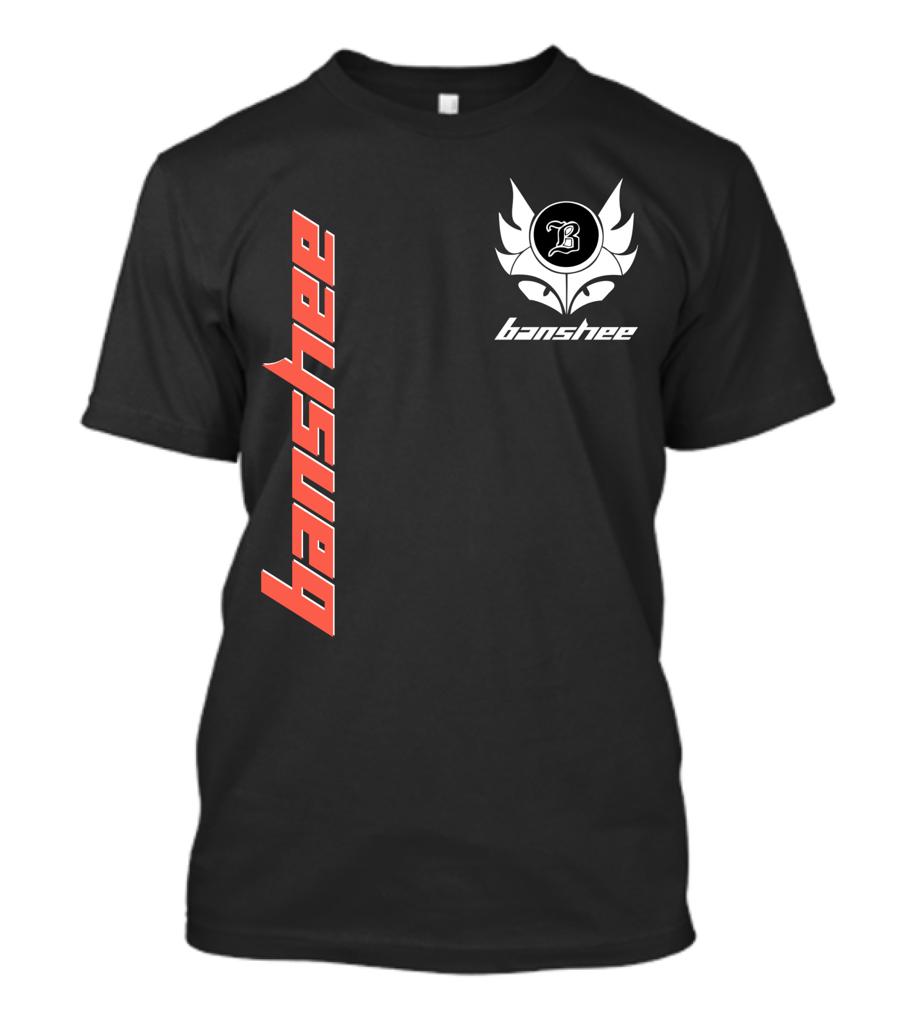 Banshee B2 Emblem Vertical Red T-Shirt