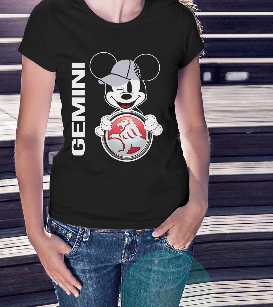 Gemini Mickey Holding Holden Lion T-Shirt