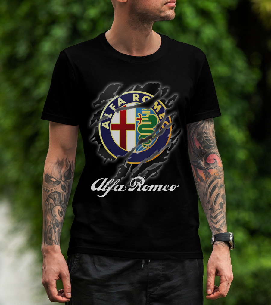 Alfa Romeo Logo With Claw Marks T-Shirt
