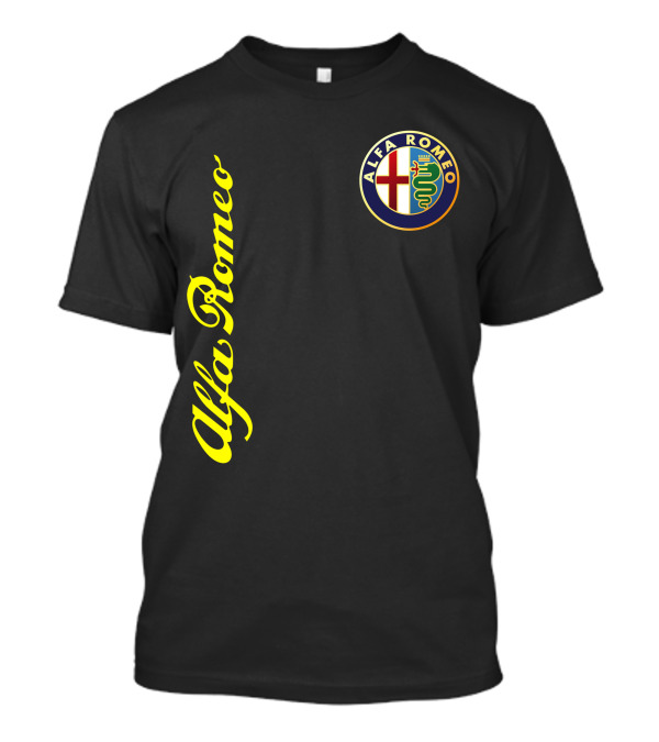 Alfa Romeo Classic Car Logo And Name T-Shirt