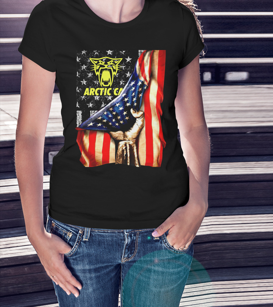 Arctic Cat American Flag Fist T-Shirt