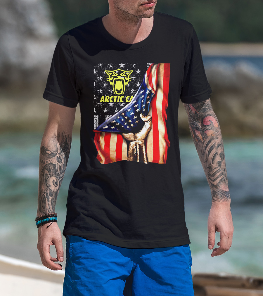 Arctic Cat American Flag Fist T-Shirt