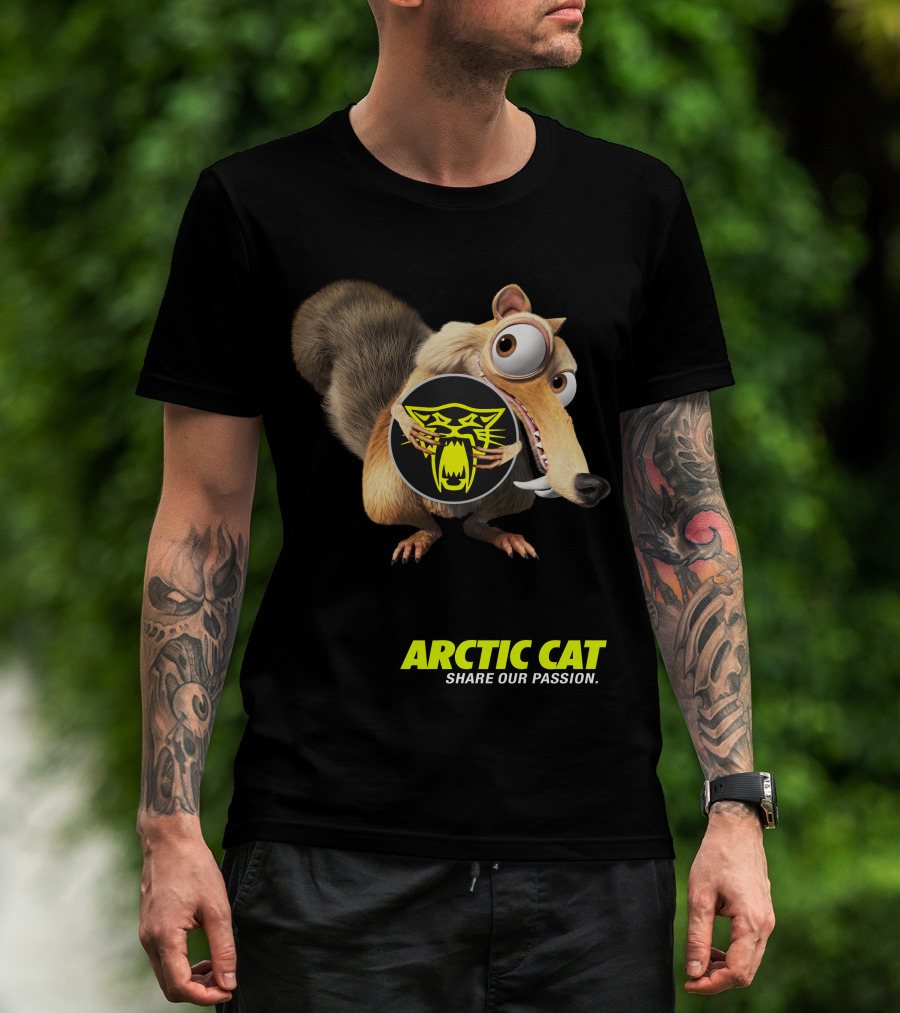 Arctic Cat Share Our Passion Ice Age Scrat T-Shirt