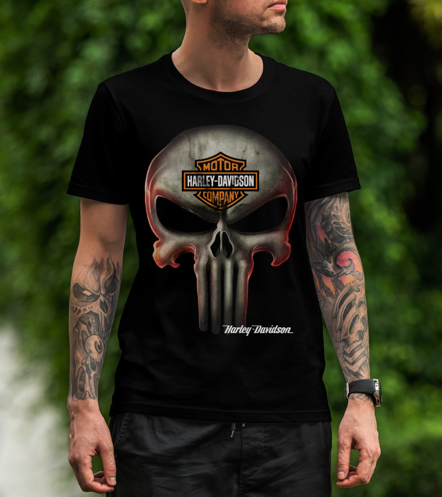 Harley Davidson Motor Company Skull T-Shirt