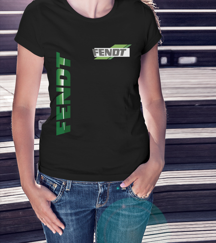 Fendt 01 Vertical And Diagonal Green T-Shirt