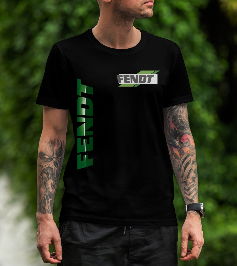 Fendt 01 Vertical And Diagonal Green T-Shirt