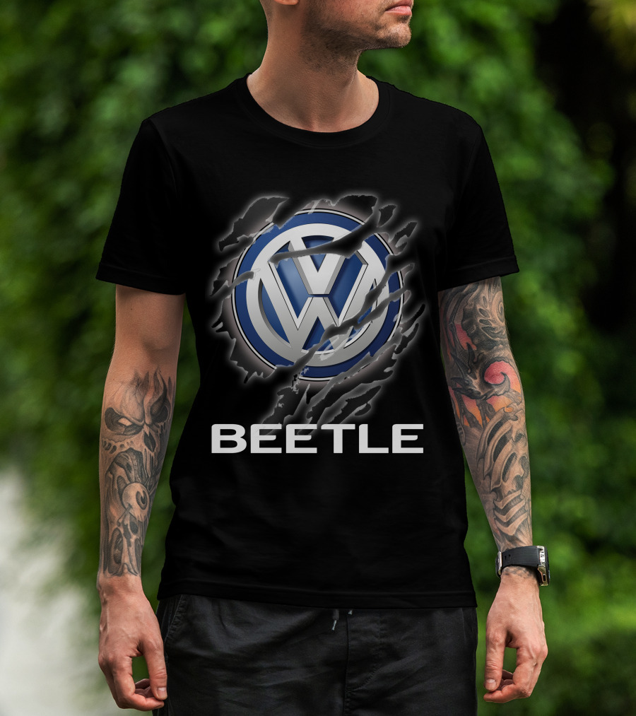 Volkswagen Beetle 04 Vintage Ripped T-Shirt