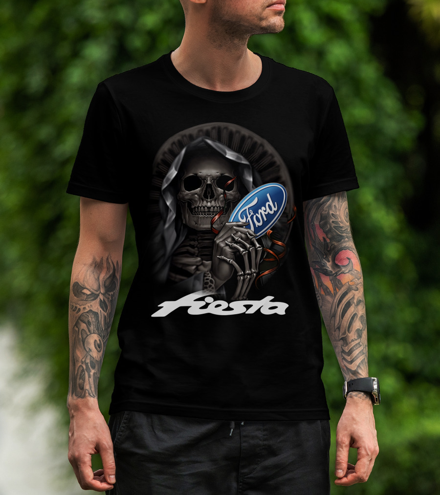 Ford Fiesta Skeleton Grim Reaper T-Shirt