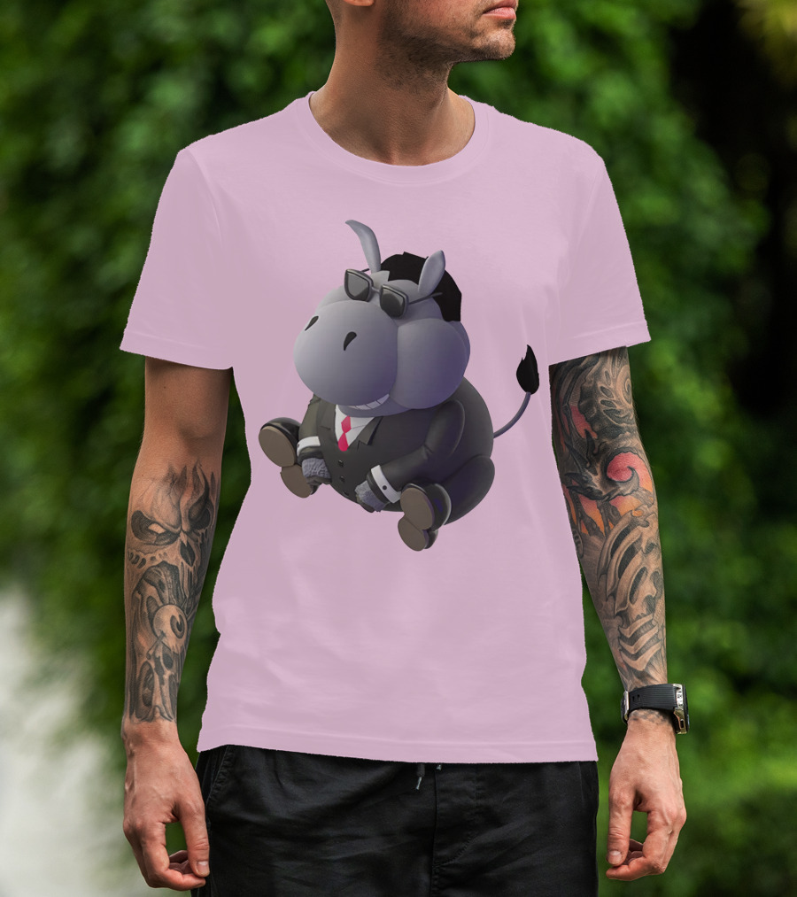 Dunkey Merch Stylish Cartoon Donkey In Suit And Sunglasses T-Shirt