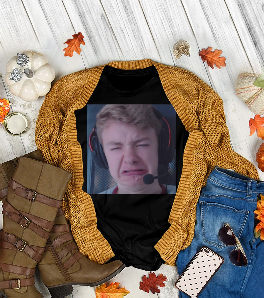 TommyInnit Meme Face Headset Expression Merch T-Shirt