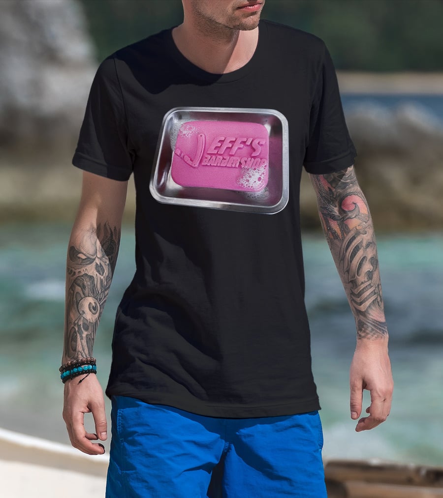 Jeff's Barbershop Soap In Tray T-Shirt
