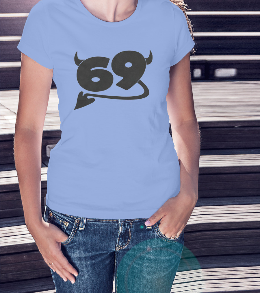 69 Devil Tail Horns King Princess Merch T-Shirt