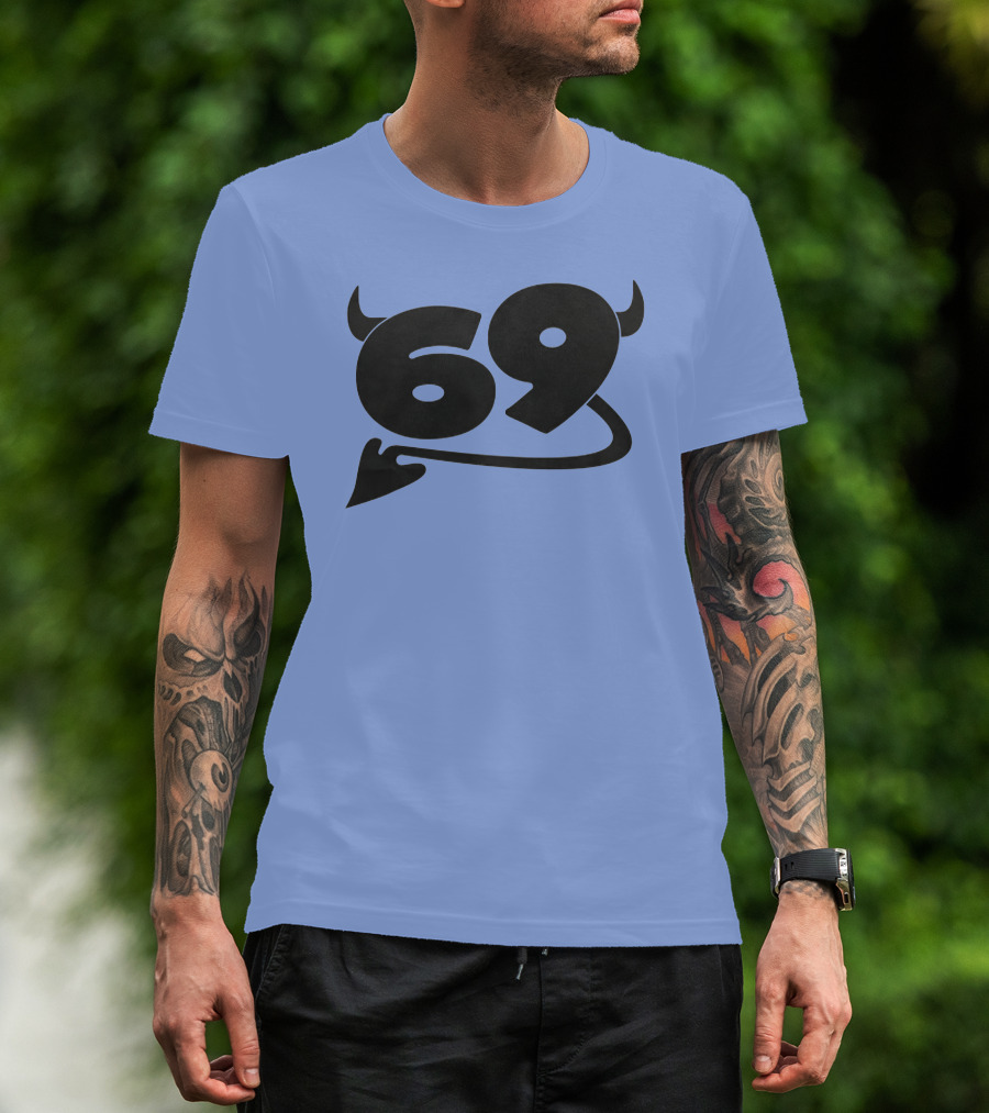 69 Devil Tail Horns King Princess Merch T-Shirt