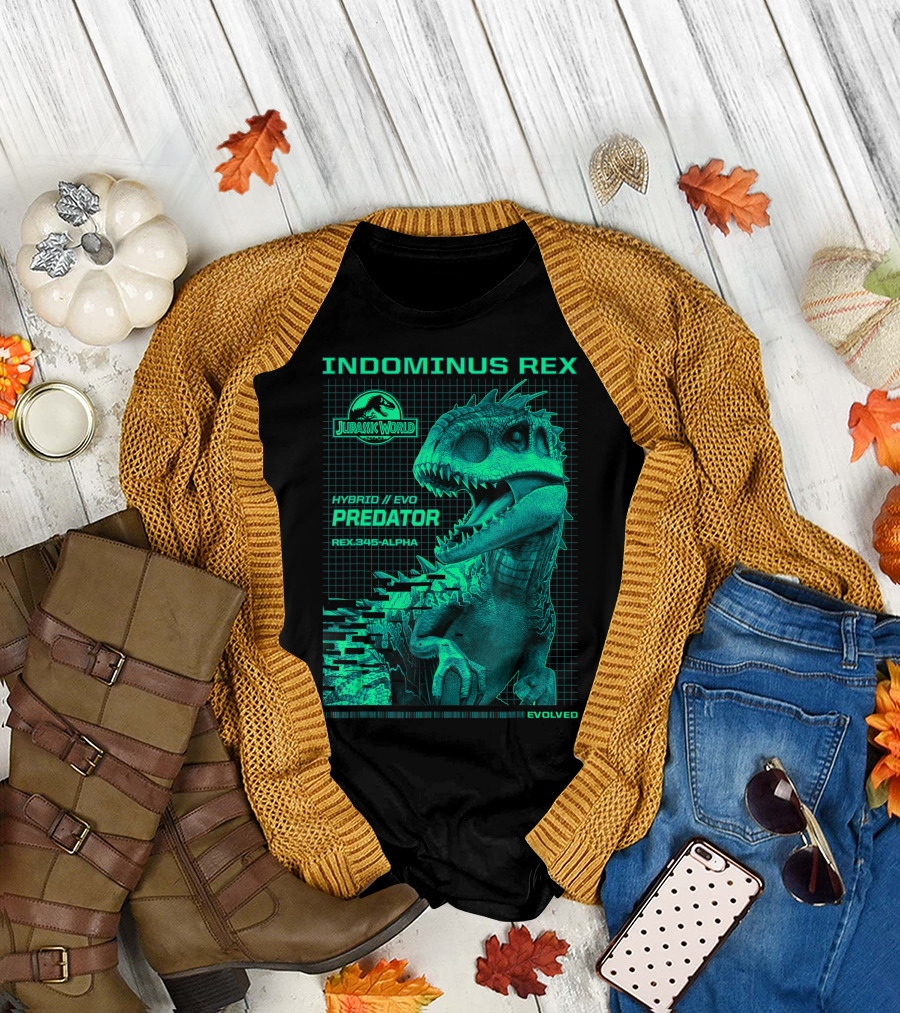Jurassic World Indominus Rex Hybrid Evo Predator Rex.345-Alpha Evolved T-Shirt