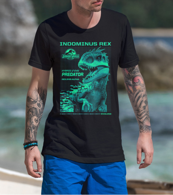 Jurassic World Indominus Rex Hybrid Evo Predator Rex.345-Alpha Evolved T-Shirt