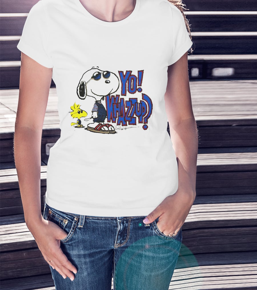 Yo Whazzup Snoopy Woodstock T-Shirt