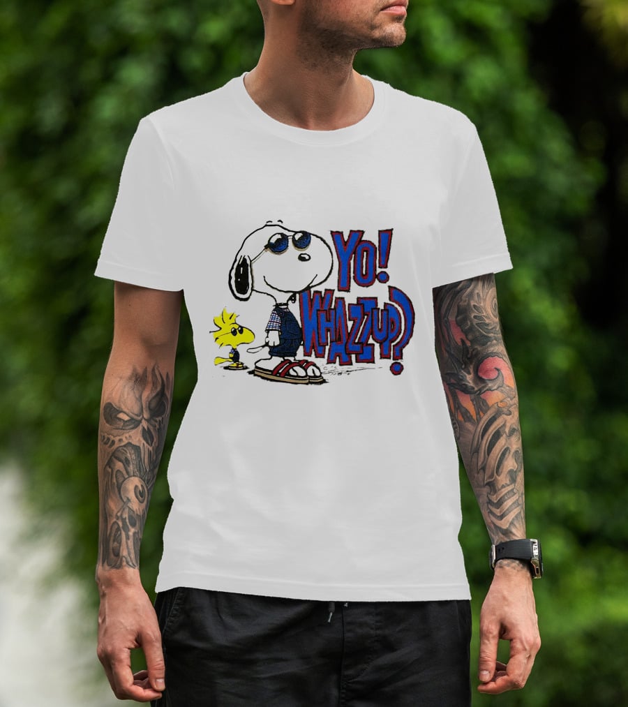 Yo Whazzup Snoopy Woodstock T-Shirt