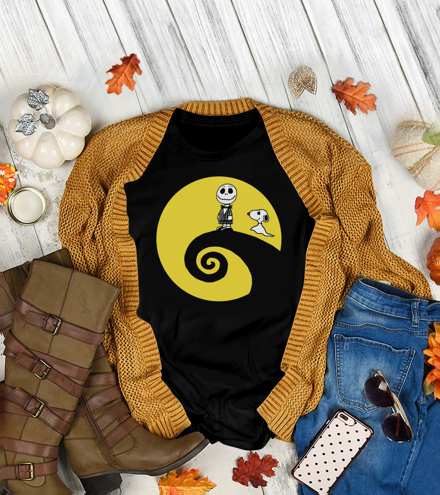 Jacksnop Nightmare Crossover with Dog on Spiral Hill T-Shirt