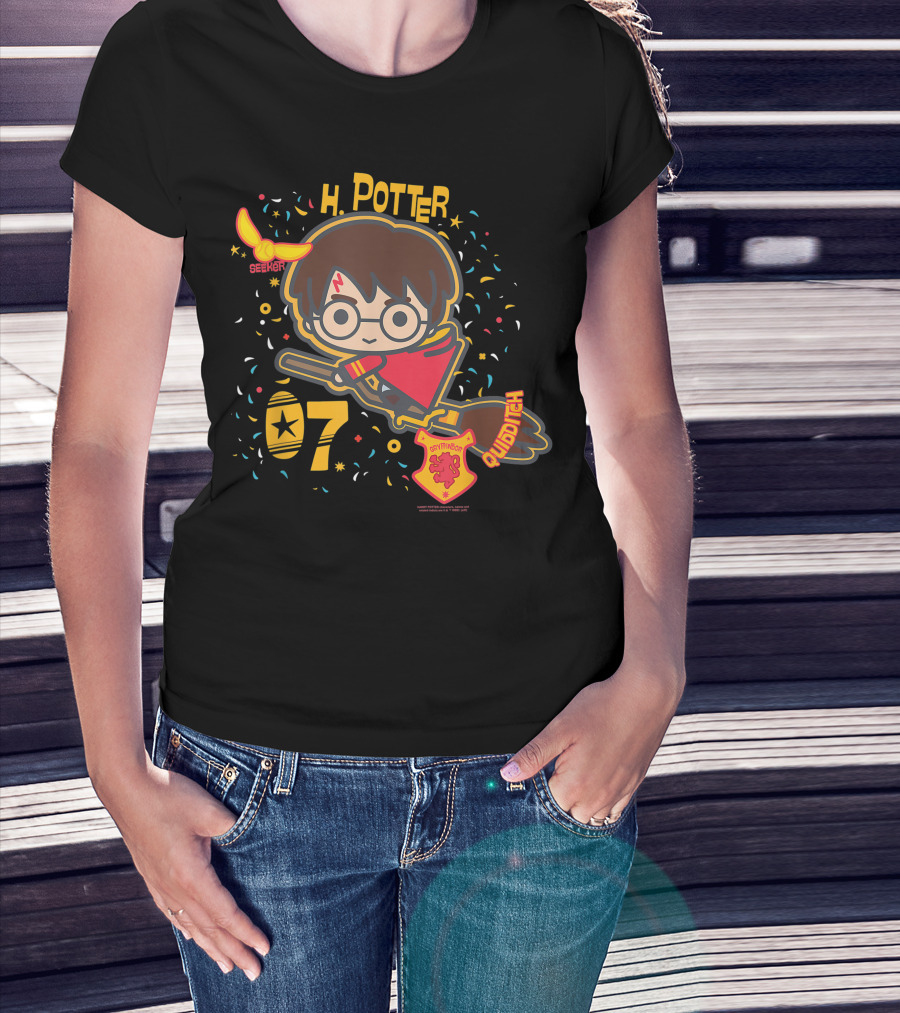 H Potter Gryffindor Seeker Quidditch T-Shirt