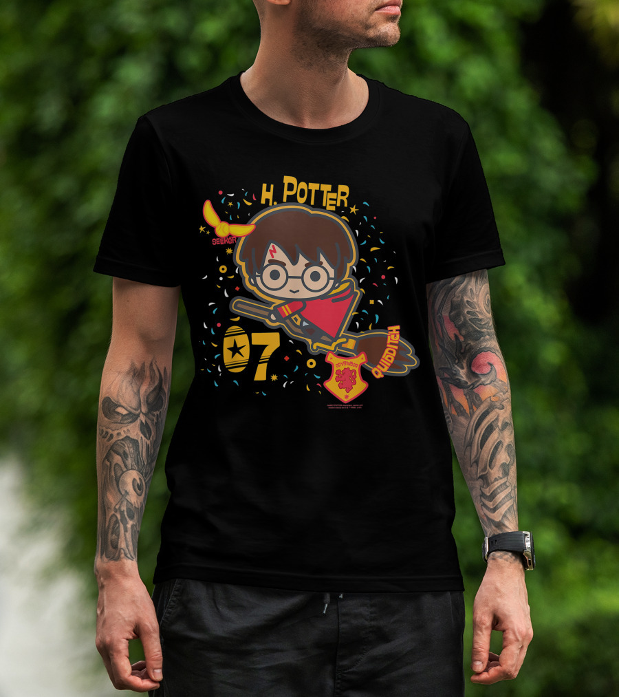 H Potter Gryffindor Seeker Quidditch T-Shirt
