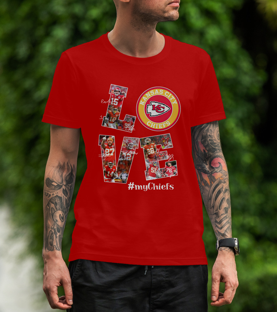 Kansas City Chiefs Love #Mychiefs T-Shirt
