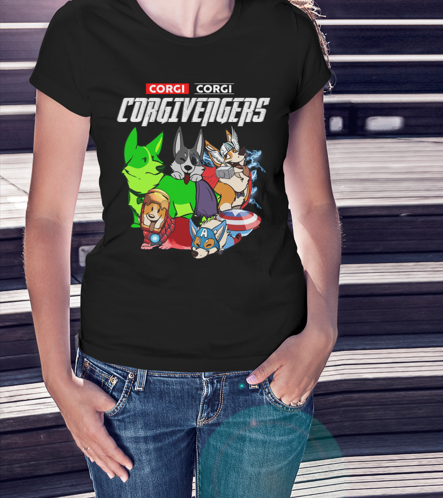 Corgi Corgi Corgivengers Dc1 T-Shirt