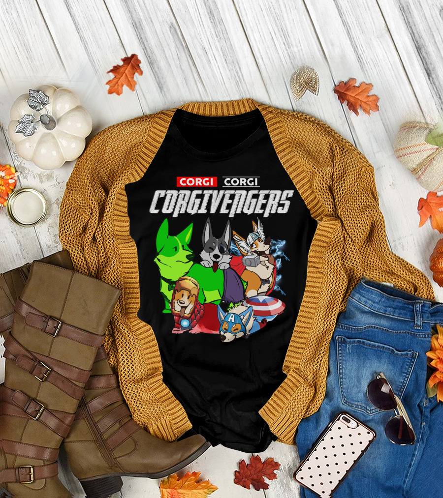 Corgi Corgi Corgivengers Dc1 T-Shirt