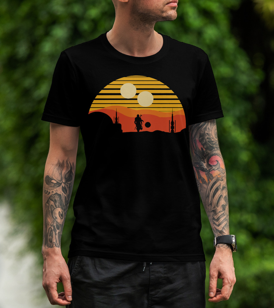 Only Today Two Suns Desert Warrior Scene T-Shirt